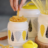 Yellow Sweet Feather Airtight Jars