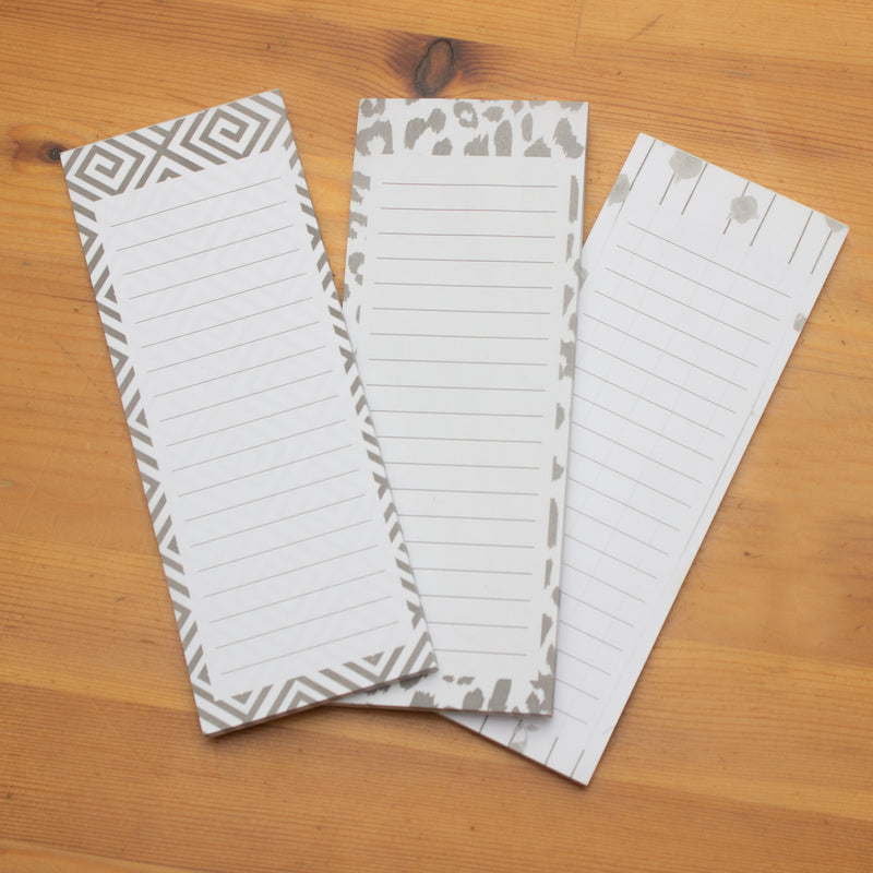 Monochrome Theme Magnetic Notepads For Fridge