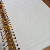 B5 Light Brown Spiral Notebook