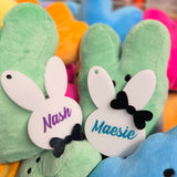 Customizable Acrylic Easter Tags – Bunny Shape