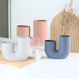 Modern Ceramic Vase with U-Shape Design