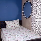 Floral Print Twin Flat Bedsheet