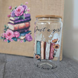 16Oz Book Lover Glass Tumbler