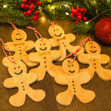 Handmade Clay Gingerbread Ornament – 9x7cm Christmas Tree Decoration