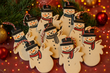 Handmade Clay Snowman Ornament – Christmas Tree Decoration