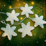 Handmade Clay Snowflake Ornament – 8.5x8cm Christmas Tree Decoration