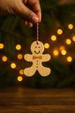 Handmade Clay Gingerbread Ornament – 9x7cm Christmas Tree Decoration