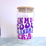 16Oz Grandma Glass Tumbler