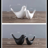 Elegant Ceramic Bird Sculptures