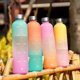 32 Oz Plastic Water Bottles with Time Marking