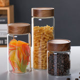 Set Of Three Glass Air Tight Borosilicate Jars