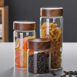 Set Of Three Glass Air Tight Borosilicate Jars