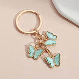 Butterflies Enamel Keychain